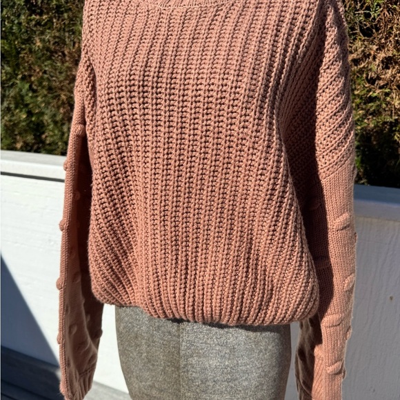 moon & madison Women's Knit Sweater in mauve size Large - Picture 1 of 3